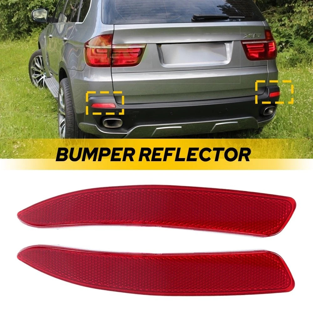 2pcs Rear Bumper Reflector Tail Light Lamp Case LH RH For 2007-2013 BMW X5 E70 A 6B93BC-57