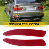 2pcs Rear Bumper Reflector Tail Light Lamp Case LH RH For 2007-2013 BMW X5 E70 A 6B93BC-57