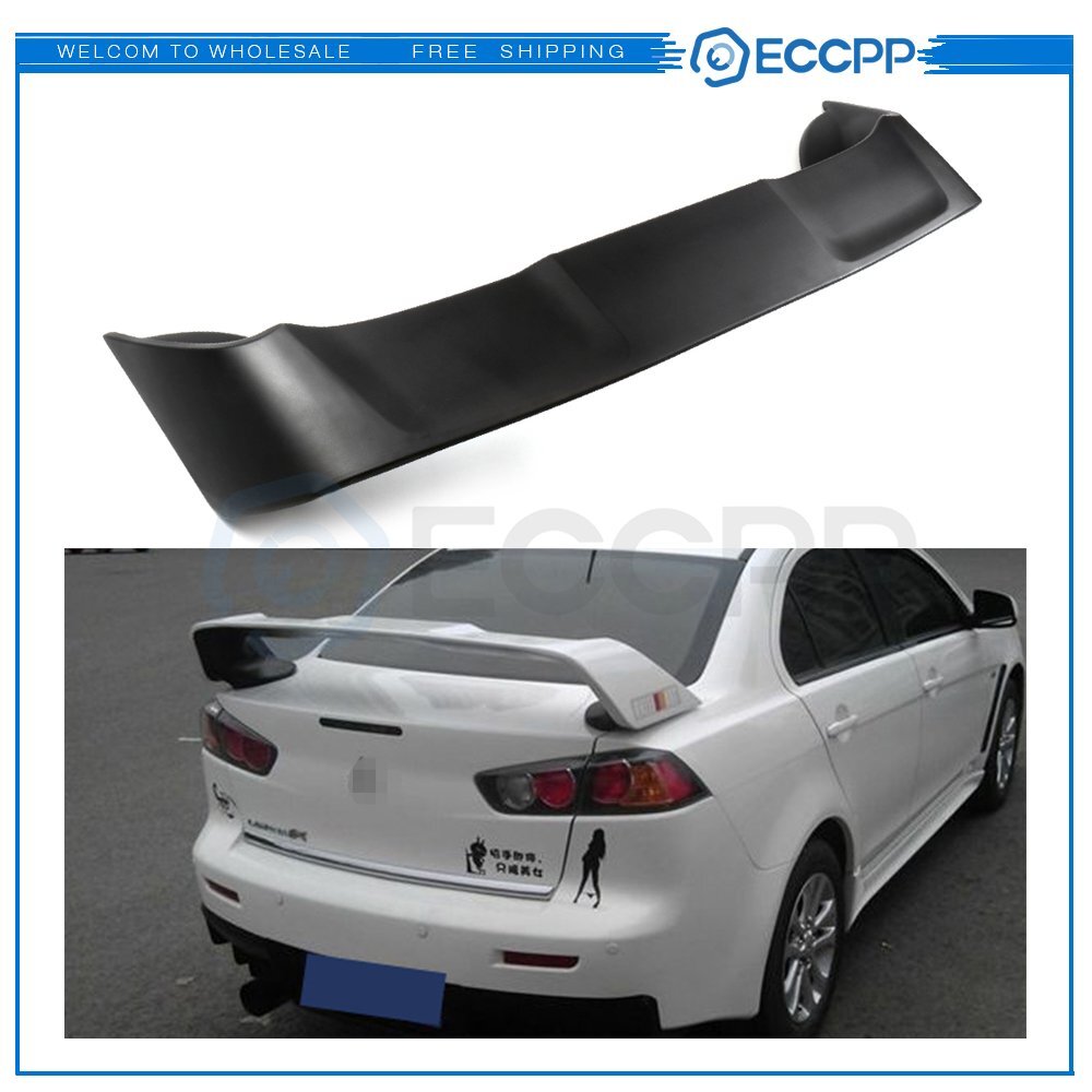 For 08-17 Mitsubishi Lancer EVO 10 Rear Trunk Matte Black Spoiler Wing MITSUBISHI