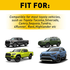8X Car Tri-Color Door Sill Handle Cup Sticker For Toyota 4Runner Rav4 Highlander 6B93BC-57
