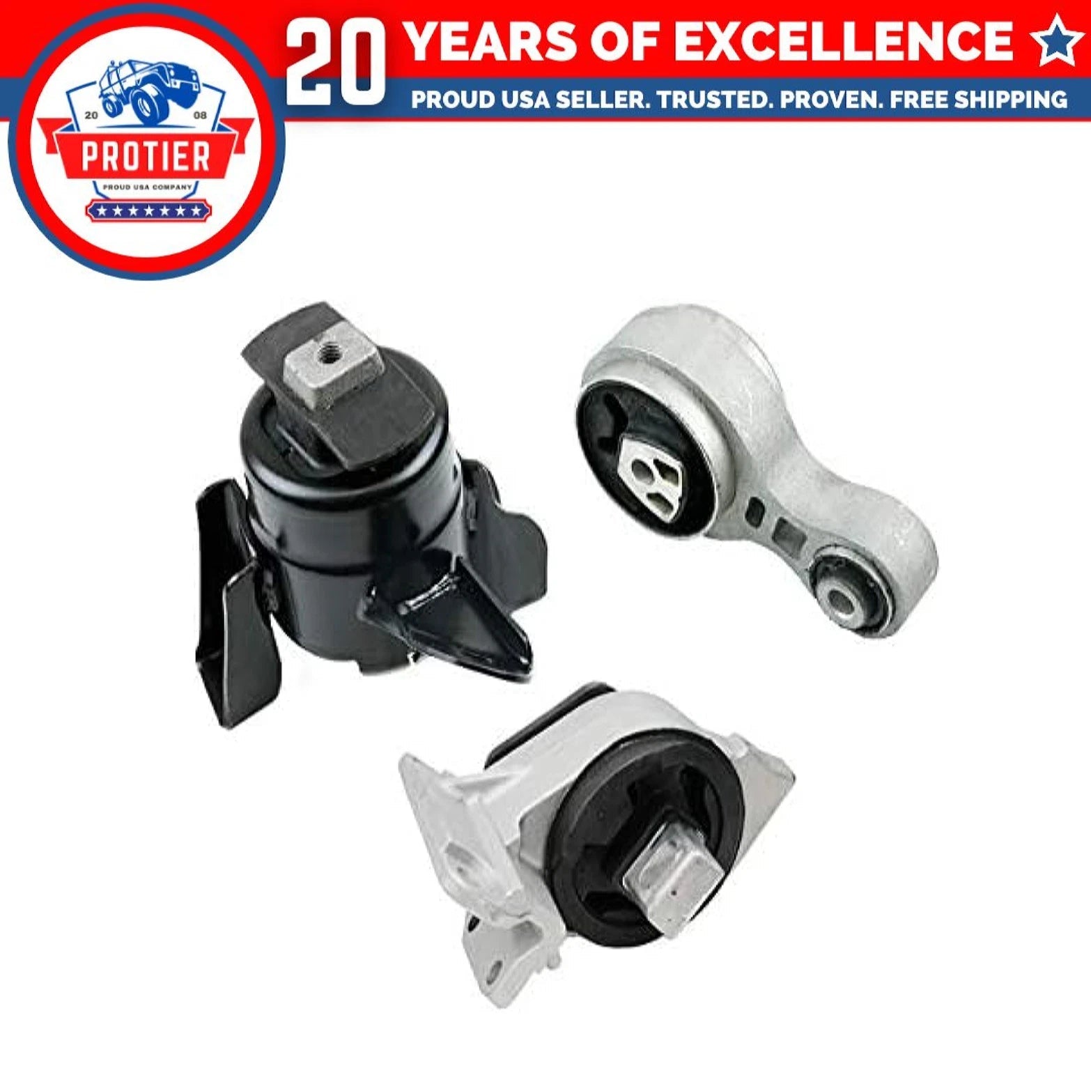 Fits 2010-2012 Ford Fusion/Mercury Milan 2.5L MANUAL Motor&Trans Mount 6B93BC-57