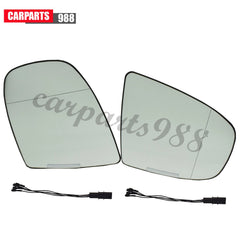 Left Right Side Rearview Mirror Glass Heated For 2007-2014 BMW E70 E71 E72 LCI 6B93BC-57
