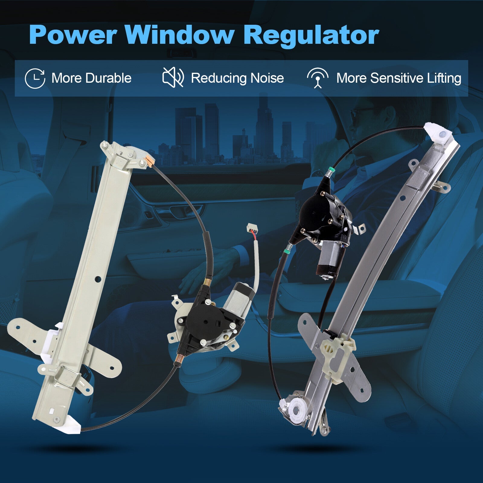 For 2011 Lincoln Town Car Front Left Right Power Window Regulator With Motor 6B93BC-57