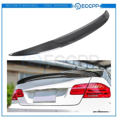 For BMW E92 M3 2DR Coupe Carbon Fiber Black Trunk Lip 6B93BC-57