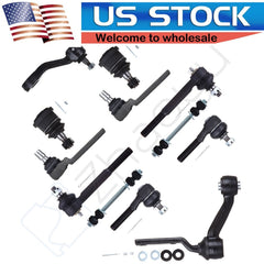 12pcs Front Tie Rod Ends Ball Joints For Lincoln Town Car Ford Crown Victoria KOEEP