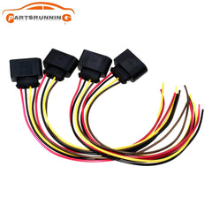 4PCS Ignition Coil Plugs Wiring Connector Pig Tail Set for Audi VW 1.8T 2.0T 6B93BC-57
