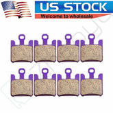 4 Pairs Brake Pads Front For Kawasaki ZX1000C Ninja ZX10R 2004-05 Carbon Fiber 6B93BC-57