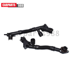 Set of 2 Left & Right Crankcase Vent Hose for BMW 550i 650i 750i 750Li B7 X5 X6 6B93BC-57