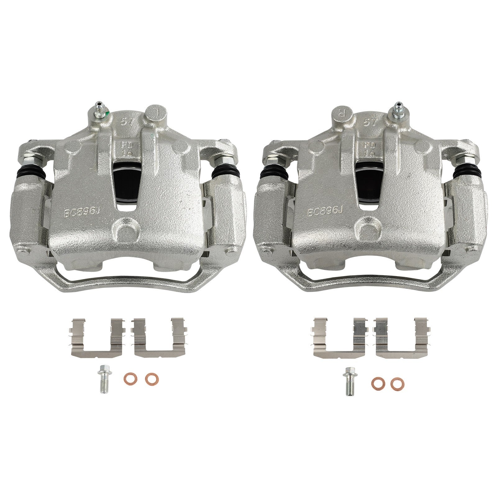 Front Brake Calipers 2Pcs For 2010-2013 Kia Forte 2010-2013 Kia Forte Koup 6B93BC-57