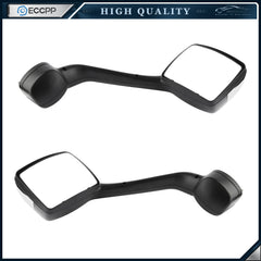 For 2000-17 Kenworth T680 2010-17 Peterbilt Chrome Hood Mirrors Pair RH+LH Side