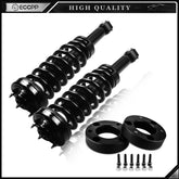 2" Front Leveling Lift Kit & Front Complete Struts For 2009-2013 Ford F150 2WD