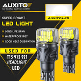 AUXITO LED Reverse Back Up Light Bulb 921 912 W16W T15 916 Super White BRS EOA AUXITO