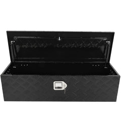 39"X13"X10" Black Aluminum Trailer Storage Tool Box Pickup Truck Bed Lock 6B93BC-57