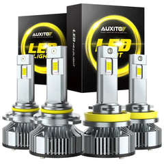 9005 H11 LED Headlights Kit Combo Bulbs 6500K High Low Beam White Bright Y19 EOA 6B93BC-57
