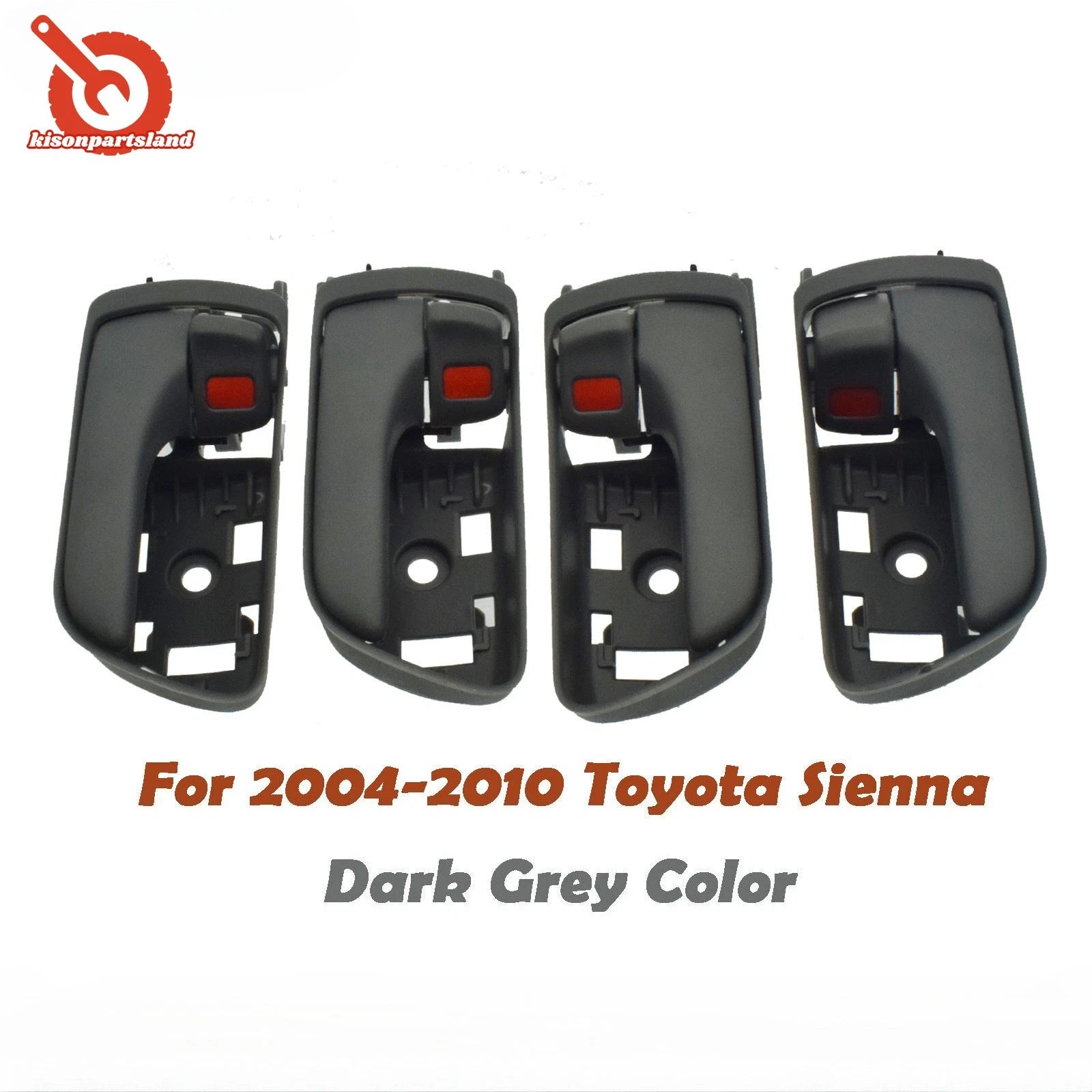 4PCS Inside Interior Door Handle Grey For 2004-10 Toyota Sienna Front Left Right 6B93BC-57