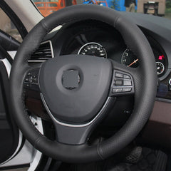 Custom PU Leather Hand Sew Wrap Steering Wheel Cover for BMW 6 Series 640i 650i