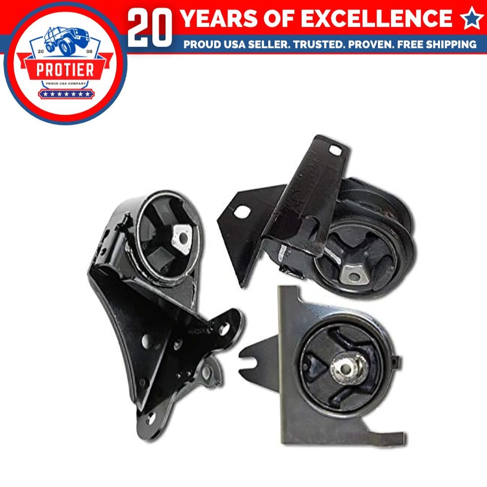 Fits 1996-2000 Dodge Caravan/Grand Caravan 3.0L 3.3L 3.8L Motor & Trans Mount 6B93BC-57