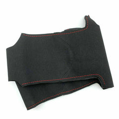 All Black Suede Leather Steering Wheel Hand-stitch on Wrap Cover For BMW G01 G02
