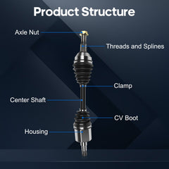 For Chevrolet Impala Monte Carlo Buick Lacrosse Allure CV Axle Front Right 6B93BC-57