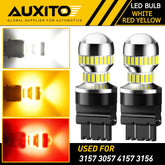 AUXITO 3157 LED Brake Tail Rear Turn Signal Light Bulb Lamp White Red Amber EOA AUXITO