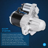 ECCPP Starter for Buick Enclave Lacrosse Cadillac SRX 3.0L 3.6L 2008-2011 17997 ECCPP