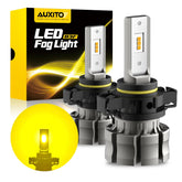 AUXITO LED Fog Light 5202 Bulbs Yellow for Chevy Silverado 1500 2500 HD 2007-15 AUXITO