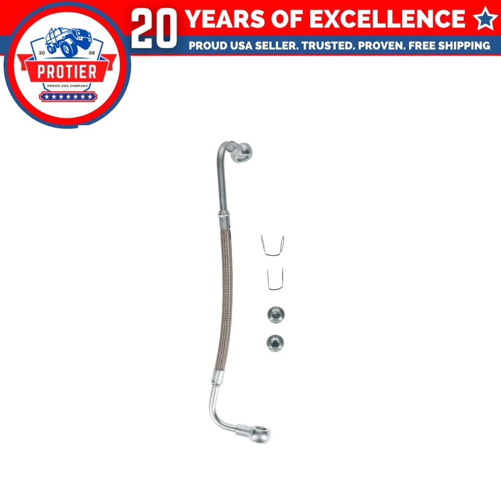 Right Turbocharger Oil Return Line Fits GMC Chevrolet Sierra 2500 HD Sierra 6B93BC-57