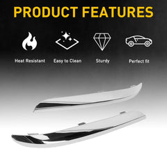 Front Bumper Molding Trim Fit Set For Chrysler 300 Accent Chrome 11-14 US Silver 6B93BC-57