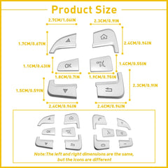 For 2015-up Mercedes Benz A B C GLA GLS Class Steering Wheel Button Cover Trim A 6B93BC-57