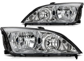 Headlights Assembly Pair For 2007-2005 Ford Focus Chrome Housing Left+Right 6B93BC-57