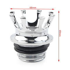 King Crown Gas Oil Cap Fuel Tank for Harley Touring Road King Dyna Softail XL 6B93BC-57