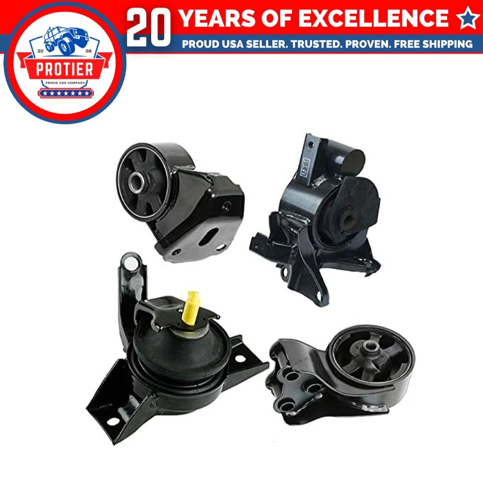 Fits 2003-2004 Hyundai Tiburon 2.7L 5speed Manual Motor & Trans Mount Set : 6B93BC-57