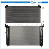 Aluminum Radiator & Condenser Cooling Kit For 02-04 CadillEscalade GMC Yukon 6B93BC-57