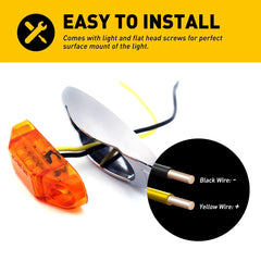 20x LED Side Marker Lights RV Truck Trailer Light Clearance Lamp 12V Waterproof 6B93BC-57