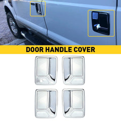 EXTERIOR CHROME LOOK DOOR HANDLE CAP COVER FIT FOR 1999-2016 FORD F250 F350 F450 6B93BC-57