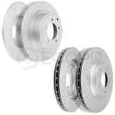 Front and Rear Discs Brake Rotors For 2008-2014 Dodge Avenger Drilled Slotted 6B93BC-57