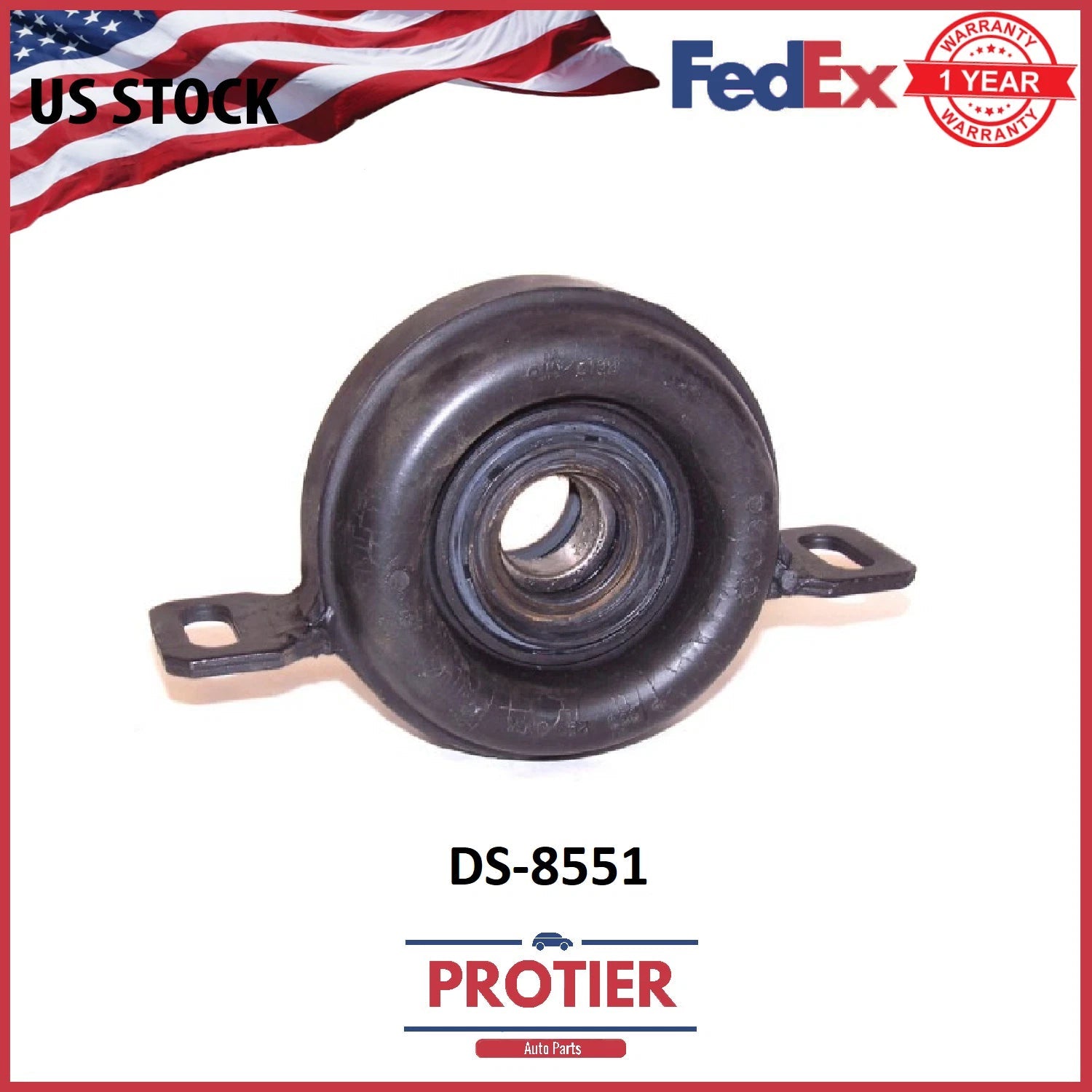 Protier Drive Shaft Center Support Bearing - Part # DS8551 6B93BC-57