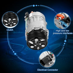 ECCPP A/C AC Compressor For 1999-2000 VW Jetta Golf 1.8L 1.9L 2.0L 6B93BC-57