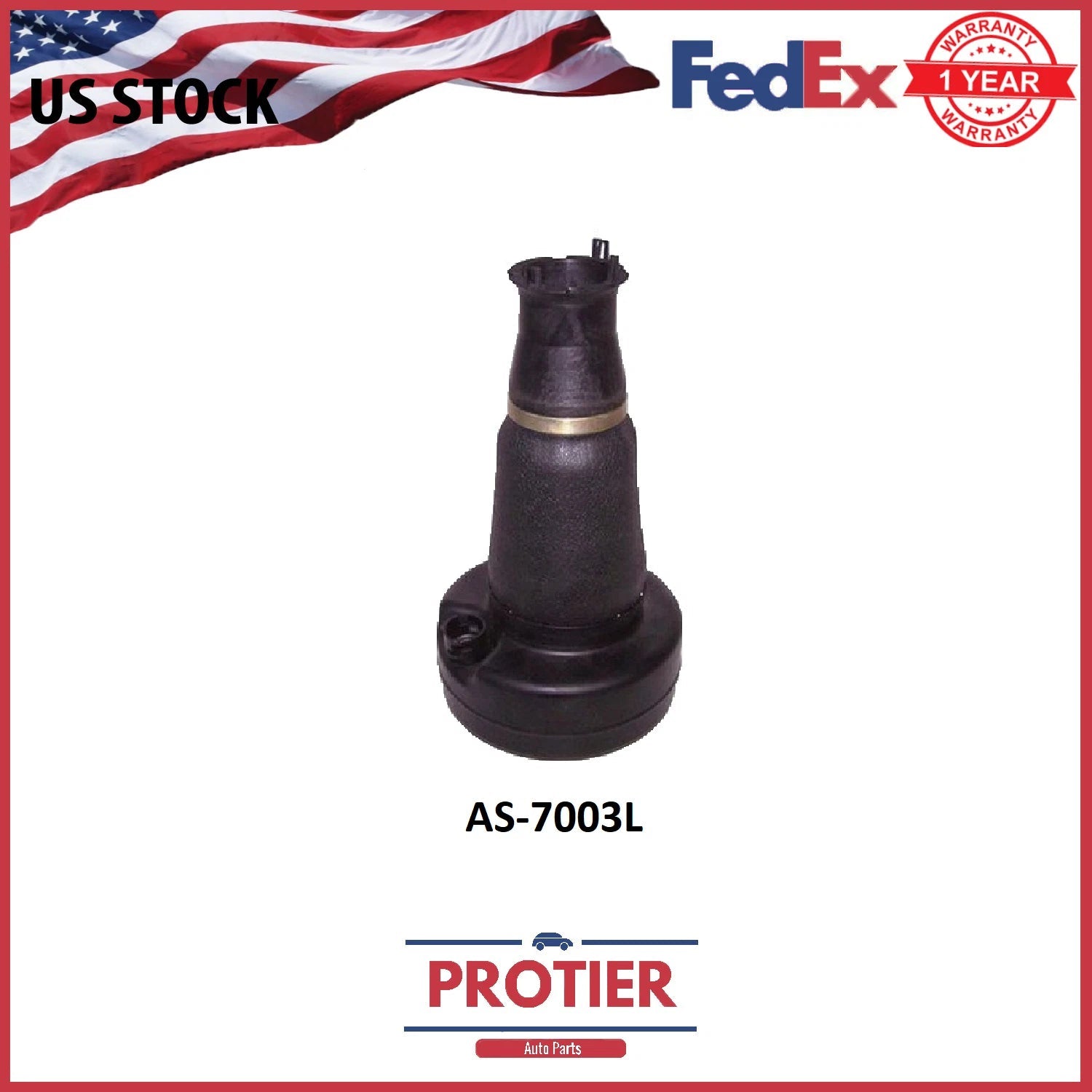 Air Spring For 95 96 Lincoln Continental Front Left 6B93BC-57