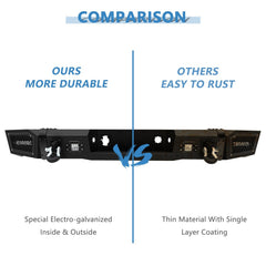For 2011-2014 Chevy Silverado 2500 3500 HD Complete Steel Rear Bumper Assembly 6B93BC-57
