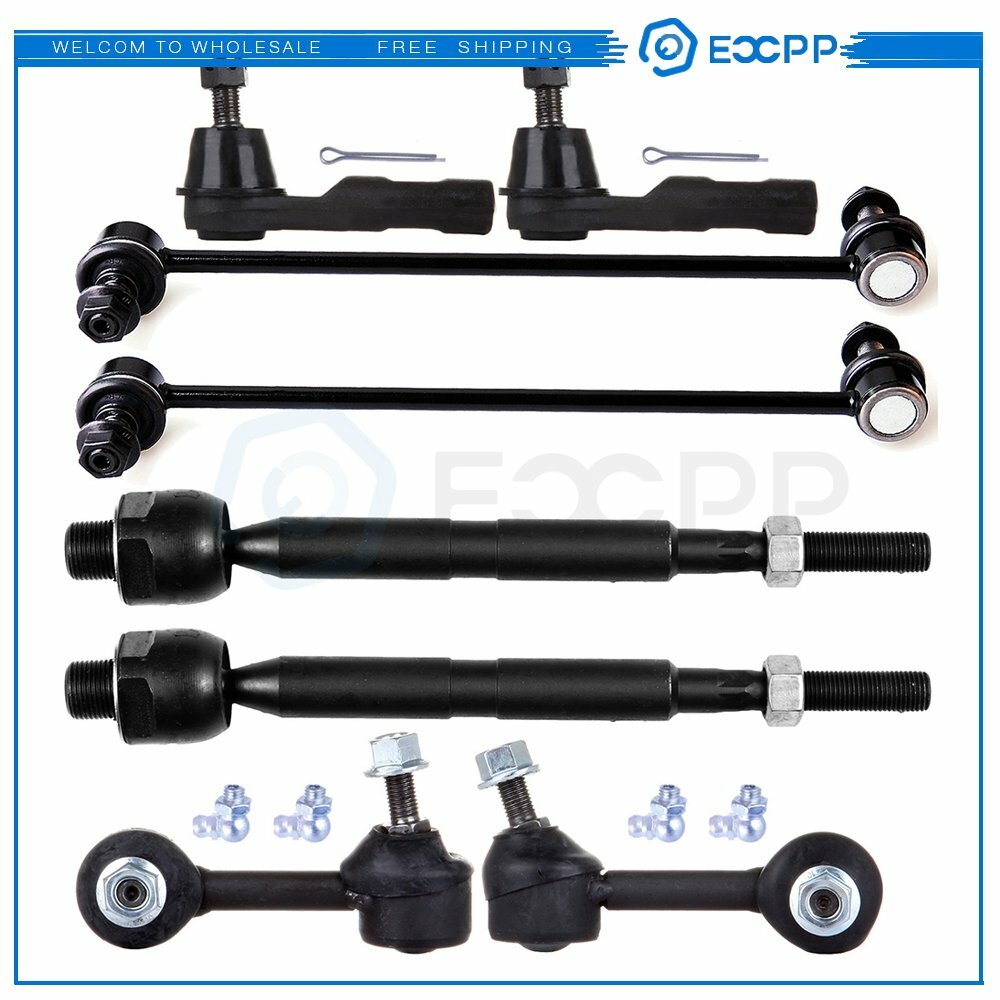 8pcs For 2007 - 2011 CR-V USA Models Complete Front Rear Tie Rod Ends Sway Bars 6B93BC-57
