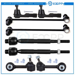 8pcs For 2007 - 2011 CR-V USA Models Complete Front Rear Tie Rod Ends Sway Bars 6B93BC-57