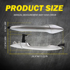 Rear Right Passenger Exterior Door Handle Chrome For 2011-2016 Hyundai Elantra A 6B93BC-57
