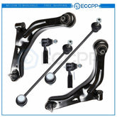 6PC Front Lower Control Arms Tie Rods For 2001-2004 Ford Escape & Mazda Tribute 6B93BC-57