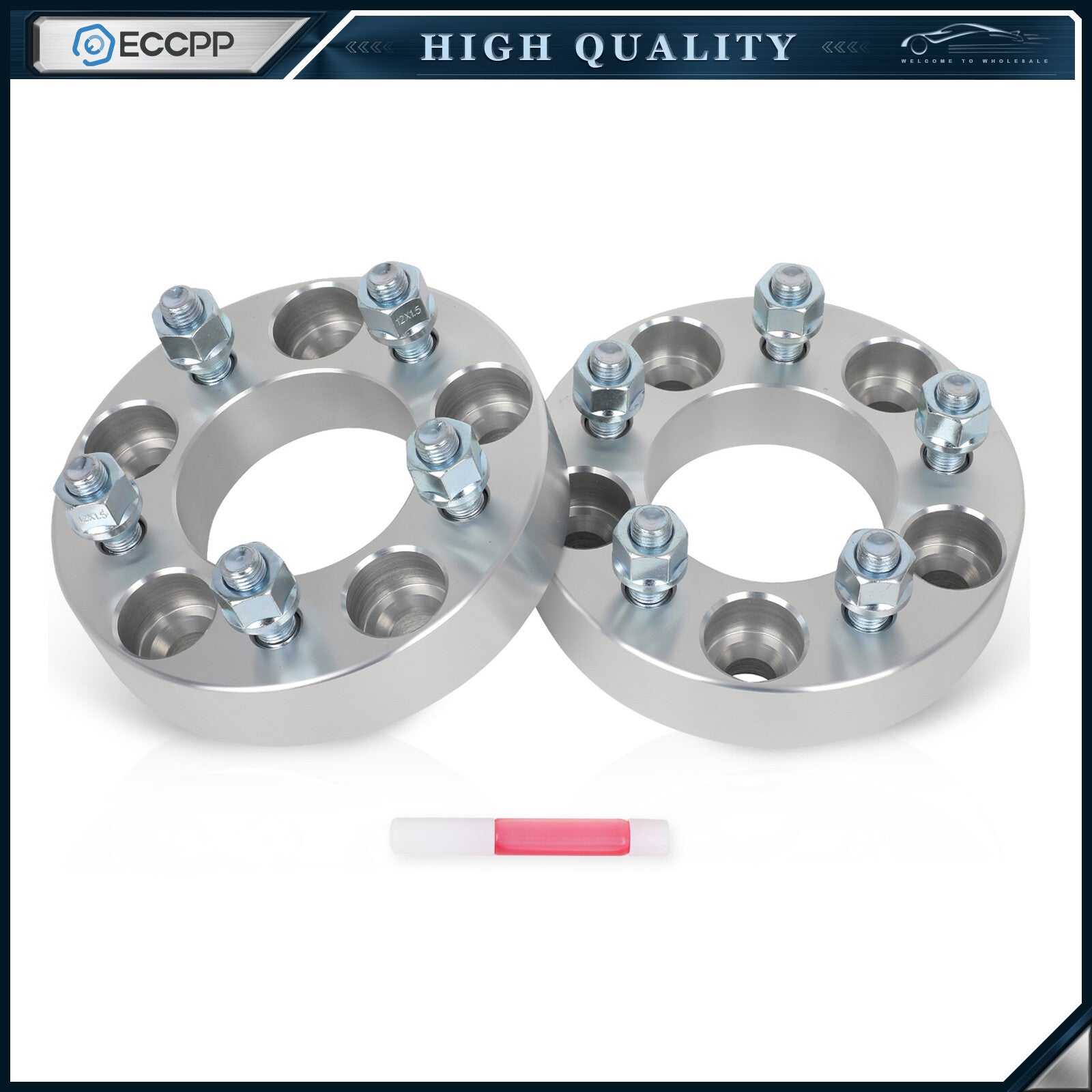 2P 1.25" 5x114.3 to 5x108 Conversion Wheel Adapters For Toyota Lexus Honda Mazda 6B93BC-57