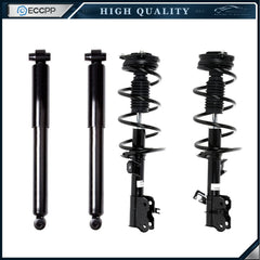 Full Set 4 Front Complete W/ Coil Struts & Rear Shocks for Nissan Rogue 2008-12 6B93BC-57