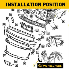 For Hyundai Accent Bumper Bracket 2012-2017 LH RH and Pair Front Upper Plastic 6B93BC-57