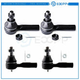 4pc Front Tie Rod Kit Fits 2001-2004 Nissan Frontier 3.3L 2000-2004 Xterra 6B93BC-57