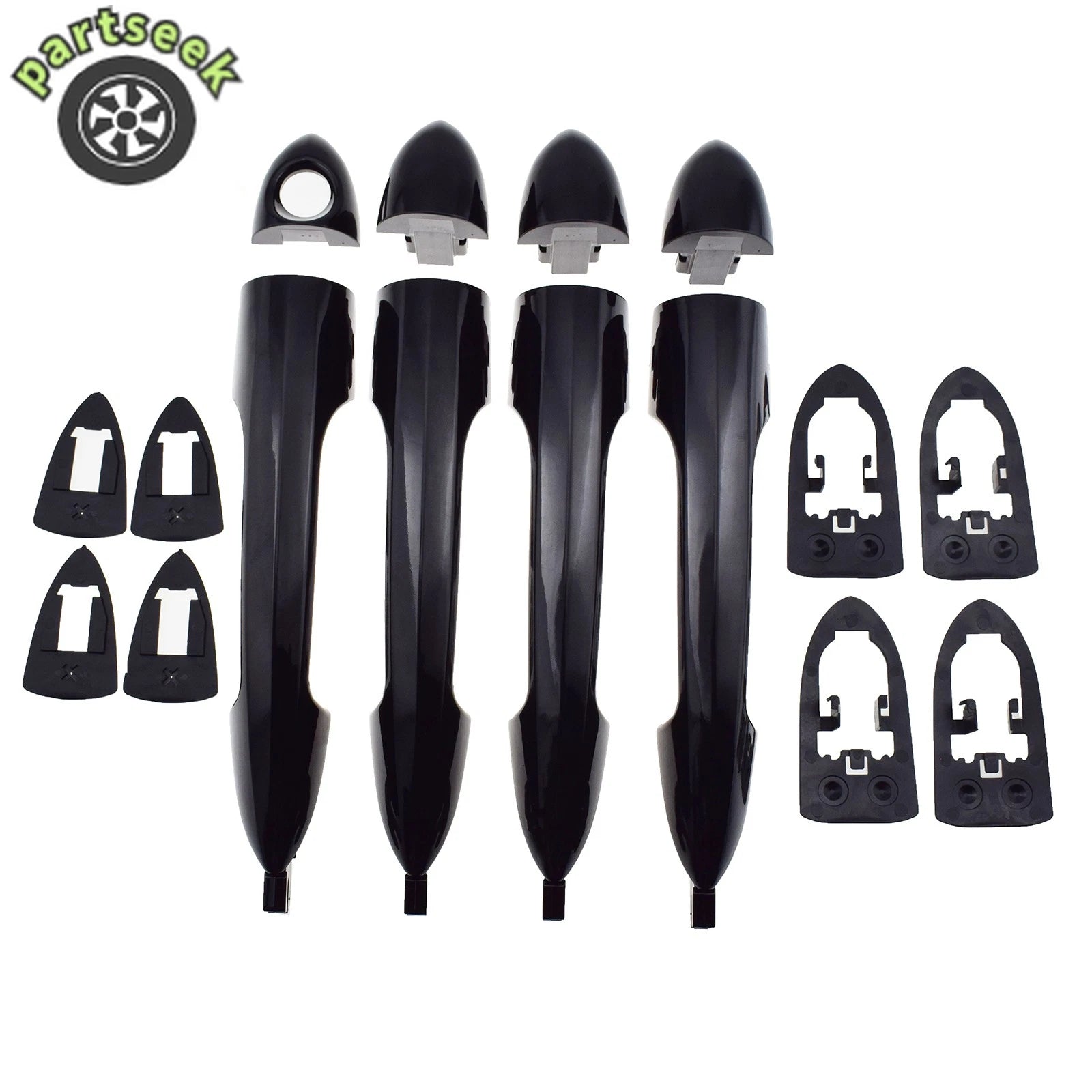 Set of 4 Sides Door Handles For Alfa Romeo Giulietta Mito Lancia Y 2012-onwards 6B93BC-57