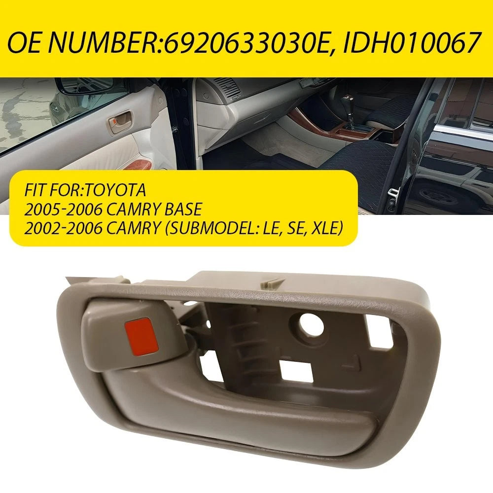 For 2002-2006 Toyota Camry Inside Door Handle Front or Rear Driver Side Beige A 6B93BC-57